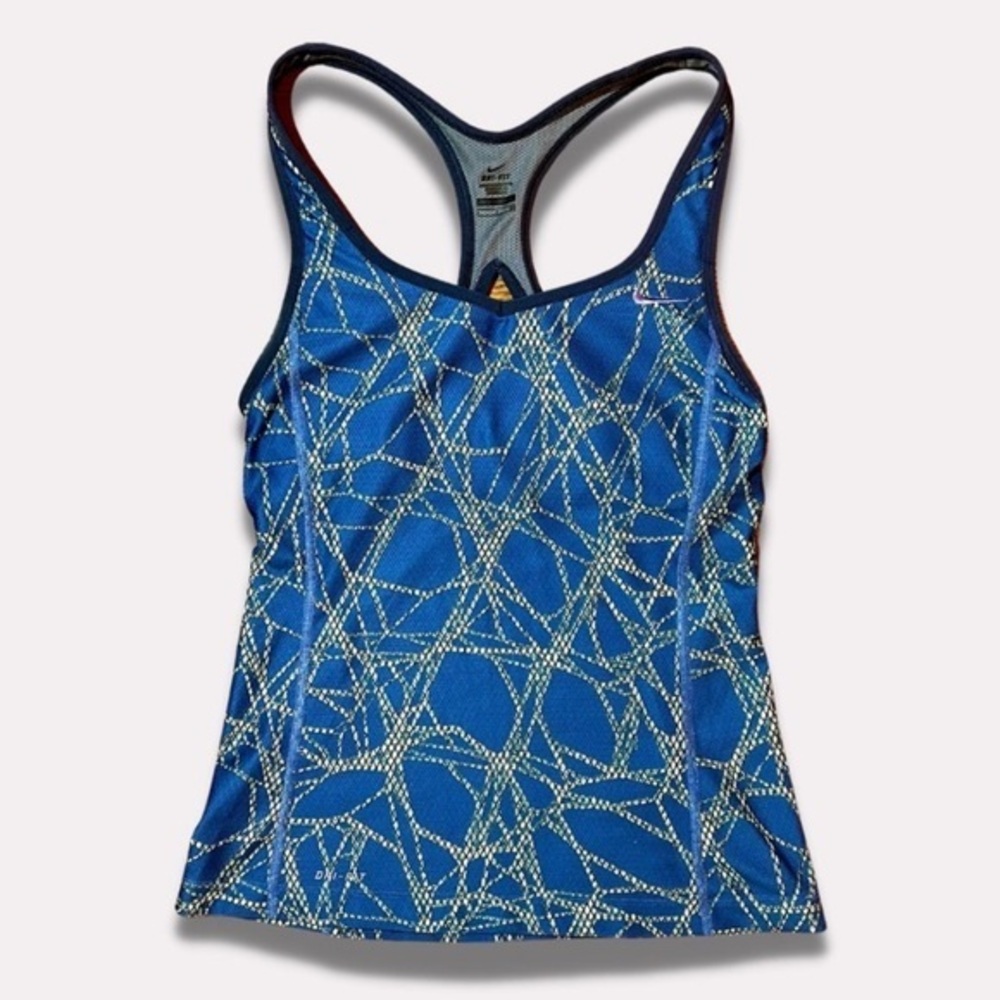 Nike woman’s dri fit racerback tank - built in bralette - medium